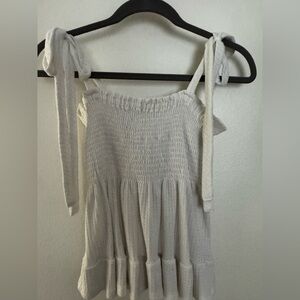 Paper Crane Ivory Textured tank